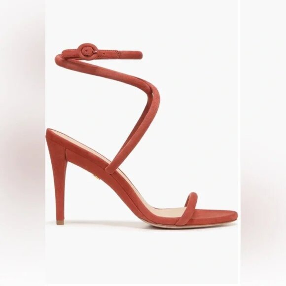Veronica Beard 'Marceline' Strappy Suede Sandals, Redwood - Picture 2 of 4